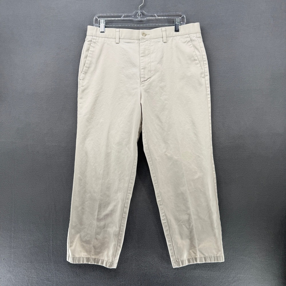 Dockers Pants Mens 34x29 (34x27) Individual Fit Khakis Off White Flat Front